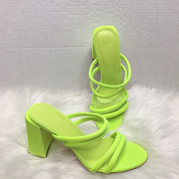 wild diva pink and green sandals